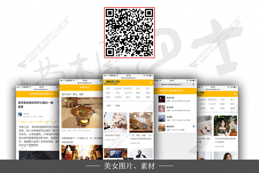 discuz美女图片写真素材截图1